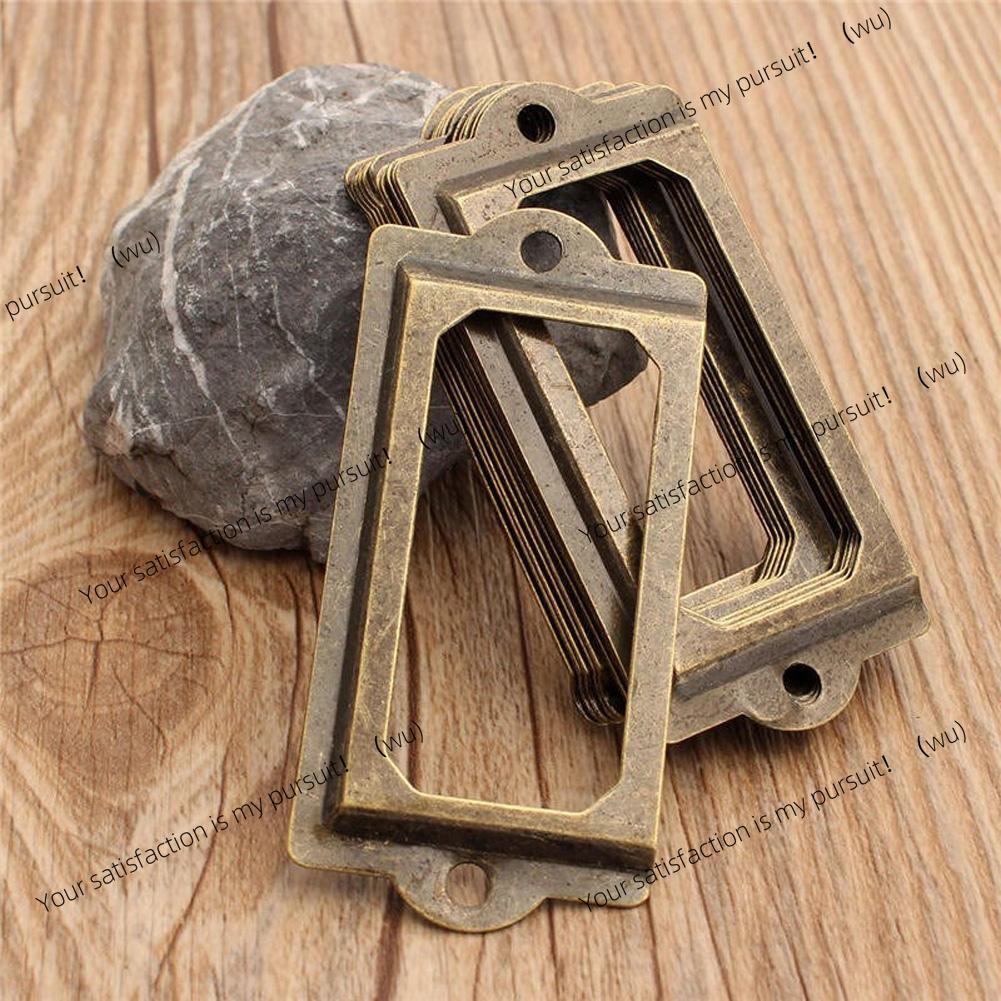 Furniture Hardware Business - 12 шт., старинная латунная металлическая этикетка,