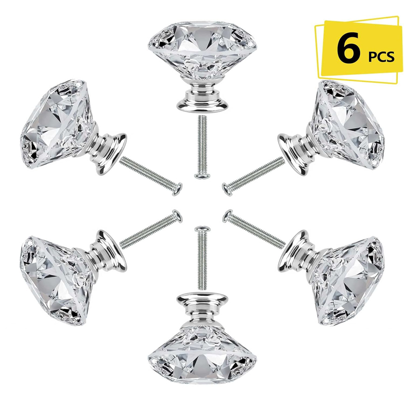 Furniture Joint Hardware - Набор из 6 круглых пластиковых ручек