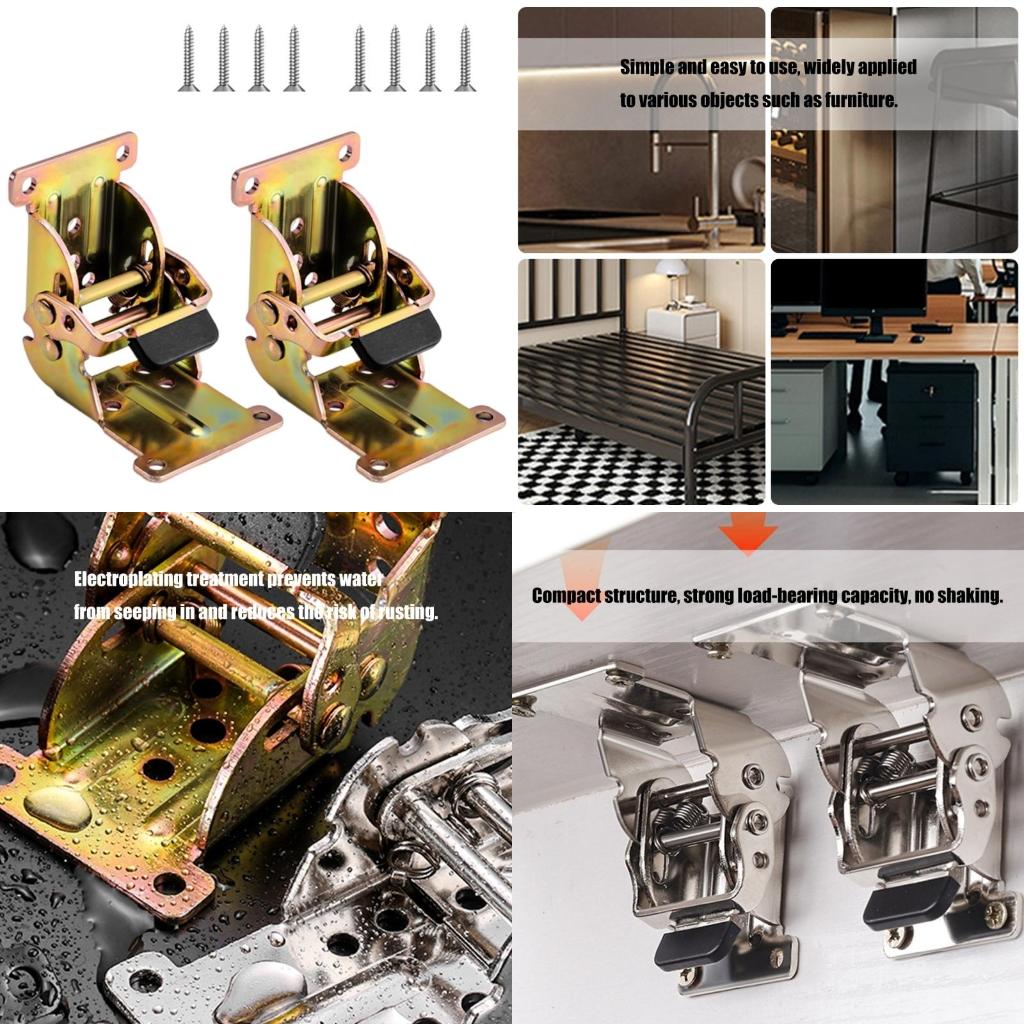 Quality Furniture Hardware - 2 шт. универсальные складные кронштейны для