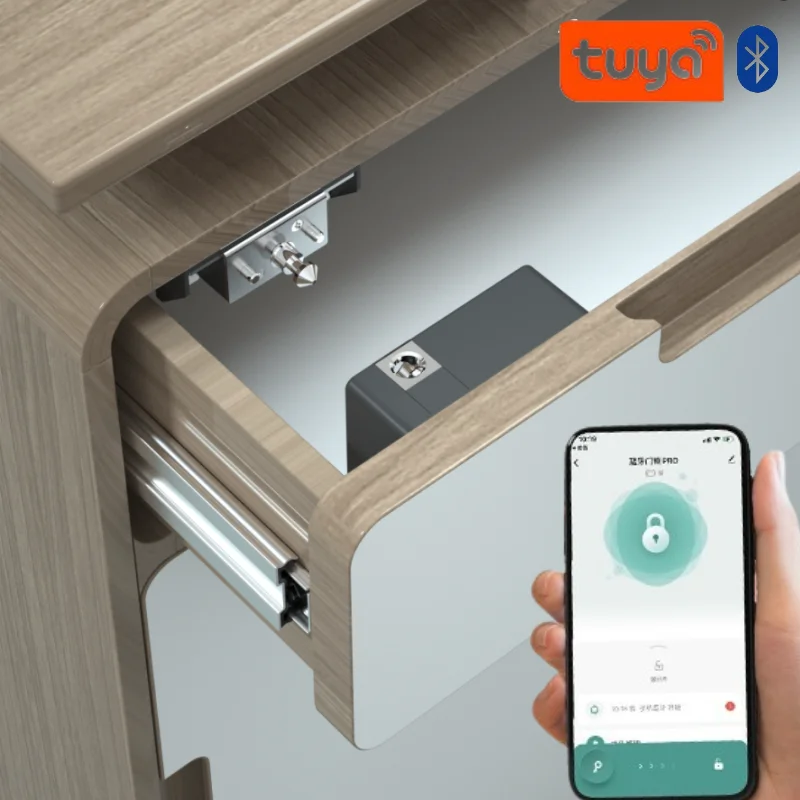Furniture Hardware Wood - Умный дверной замок Tuya, невидимый электронный